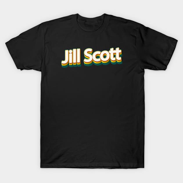 Jill Scott "//" Retro Style T-Shirt by MasyaDeaart